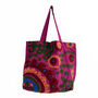 Embroidered Suzani Bag In Purple, thumbnail 4 of 12