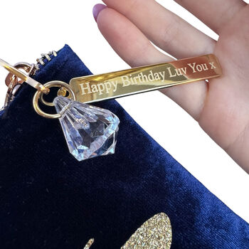 Personalised Velvet Butterfly Trail Make Up Bag Bag, 12 of 12