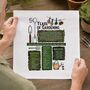 50th Birthday Gift For Gardeners Personalised Handkerchief Pair, thumbnail 2 of 9