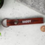 Personalised Leather Keyring With Pattern, thumbnail 2 of 4