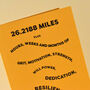 26.2188 Miles Marathon Card, thumbnail 2 of 3