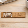 Personalised Dad Wooden Bookmark Father’s Day Gift, thumbnail 5 of 6