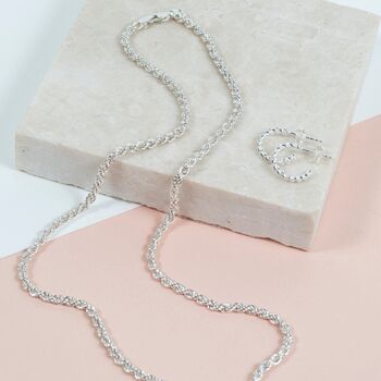 Alhambra Piccolo Twisted Sterling Silver Hoop Earrings, 5 of 6