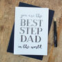 Foil 'Best Stepdad In The Whole World' Card, thumbnail 1 of 3