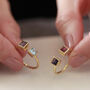 Open Ended Princess Cut Gemstone Ring, thumbnail 1 of 7