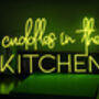 'Cuddles In The Kitchen' Neon LED Sign, thumbnail 9 of 12