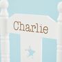 Personalised White Star Children's Rocking Chair 18m+, thumbnail 2 of 3