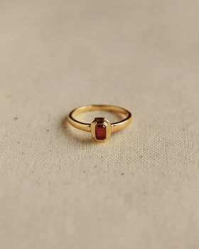 Frances Gold Vermeil Birthstone Ring, 3 of 12