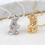 Gold Plated Or Silver Chinese Year Of The Rat Necklace, thumbnail 1 of 4