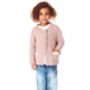 Girls' Cashmere Cardigan In Pink And Red, thumbnail 2 of 11