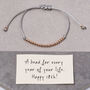 Happy 18th Bead For Every Year Friendship Bracelet, thumbnail 2 of 6