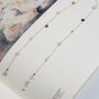 Dainty Tourmaline Garnet And Pearls Chain Necklace, thumbnail 4 of 11