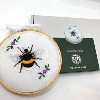 Bumble Bee Embroidery Kit, 8 of 10