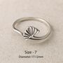 Sterling Silver Ginkgo Ring, thumbnail 7 of 8