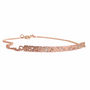 Diamond Rose Gold Bar Bracelet With Patterning, thumbnail 3 of 4