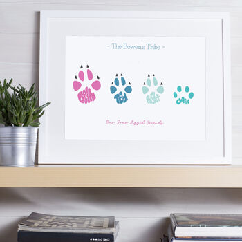 Personalised Pet Paw Print, 2 of 3