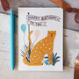 Happy Birthday To You Leopard Birthday Card, thumbnail 5 of 5