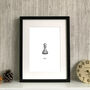 Personalised Chess Piece Print, thumbnail 5 of 6