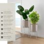 Plant Stand Pot Indoor Outdoor Metal Stands Set Of Two, thumbnail 10 of 12