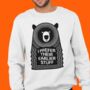 Unisex Funny Music Quote Bear Jumper, thumbnail 4 of 5