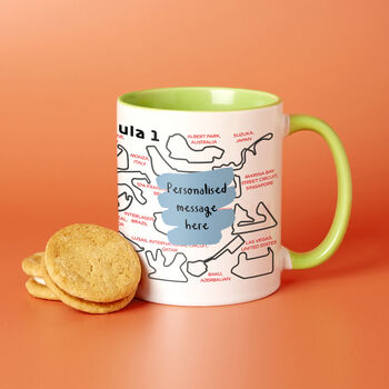 Choose Your Message Formula One Circuits Mug For Dad, 6 of 7