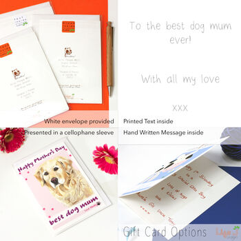 Golden Retriever Mother's Day Card, 7 of 7