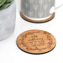 Personalised Wooden Teacher Coaster, thumbnail 2 of 2