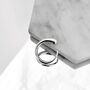 Tapered Spike Sterling Silver Open Graduated Ring, thumbnail 2 of 7