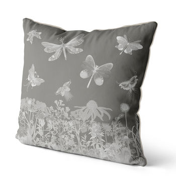 Flutterbies Butterfly Throw Cushion, 3 of 3