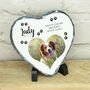Personalised Pet Memorial Photo Heart Slate, thumbnail 1 of 1