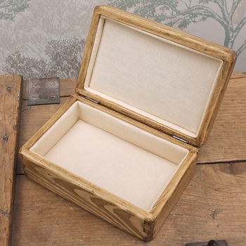 Carved Personalised Wooden Anniversary Box, 4 of 6