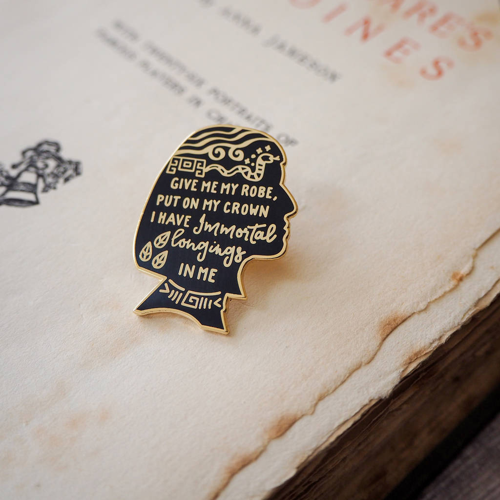 Cleopatra Enamel Pin Shakespeare's Heroines Collection By Literary ...
