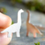 Brachiosaurus Cuff Links In Sterling Silver, thumbnail 2 of 3