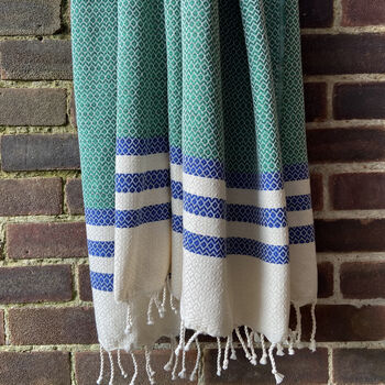 Handwoven Cotton Sofa Throw, Sustainable Gift, 2 of 9