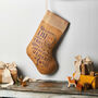 Personalised Naughty Or Nice Christmas Stocking, thumbnail 2 of 4