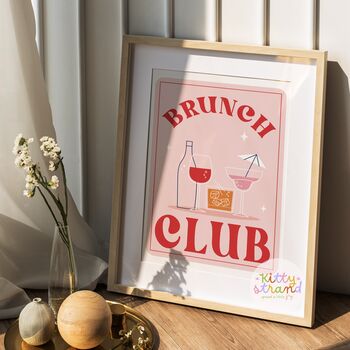 Brunch Club: Mid Century Modern Cocktail Wall Art, 3 of 9