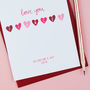 Love You Fiancé Valentine's Card, thumbnail 5 of 6