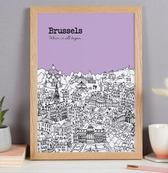 Personalised Brussels Print, 4 of 9