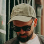 Humorous Beer Garden Embroidered Vintage Denim Cap, thumbnail 1 of 4