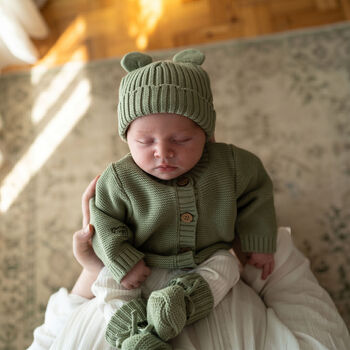 Personalised Knitted Cardigan 100% Cotton, 8 of 10