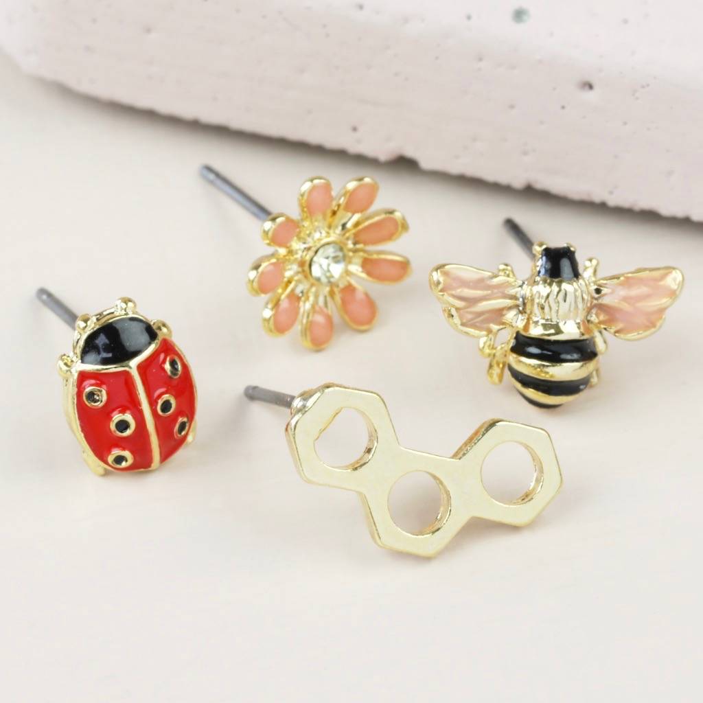 mismatched earring set