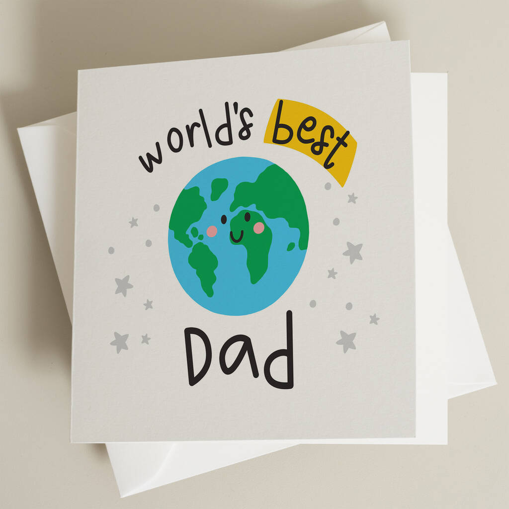 World's Best Fathers Day Card By Paper Scene