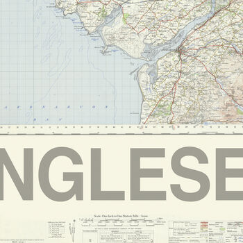 Personalised Anglesey Map Print Anglesey Gift, 4 of 9