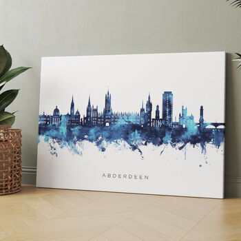 Aberdeen Cityscape Skyline Print, 7 of 12