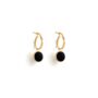 Black Onyx Portilla 18k Gold Vermeil Earrings, thumbnail 2 of 6