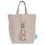 Embroidered Rabbit Easter Egg Hunting Bag, thumbnail 2 of 6
