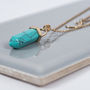 Turquoise Gemstone Necklace, thumbnail 1 of 6