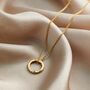 9ct Gold Confetti Birthstone Mini Message Necklace, thumbnail 3 of 9