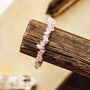 Rose Quartz Gemstone Chip Bracelet | Crystal Jewellery, thumbnail 2 of 3