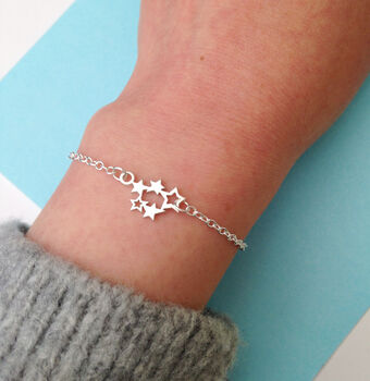 Personalised Initial Sterling Silver Magic Star Bracelet, 8 of 12